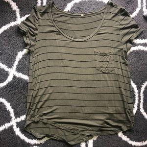 Green stripped t-shirt
